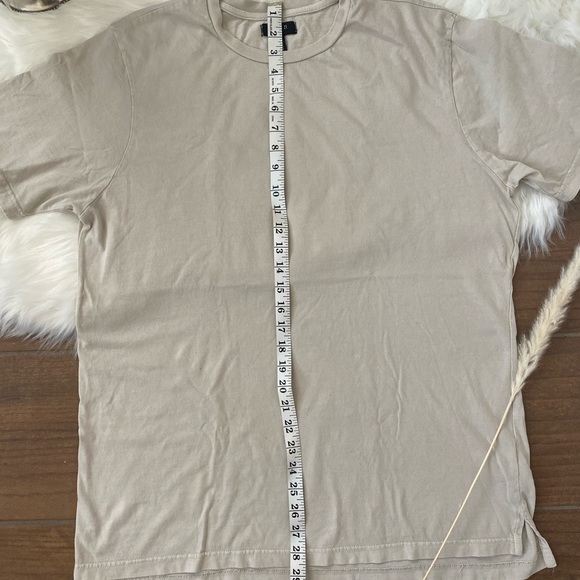 plain tan t-shirt dress M - Picture 7 of 8